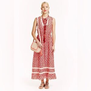 Kate Spade Silk Bohemian Crochet Dress, Size 0